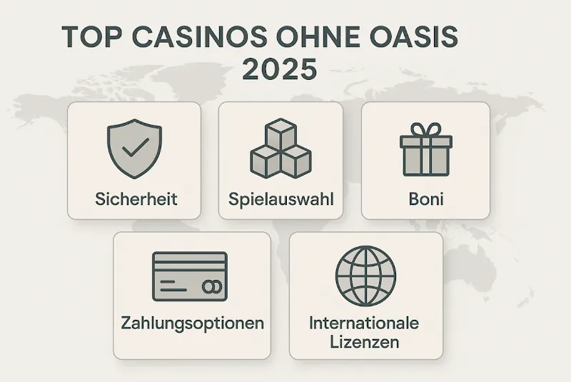 Die 5 besten Online Casinos ohne OASIS in 2026